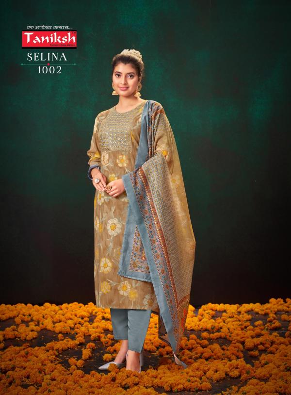 Taniksh Selina Vol 01 Muslin Printed Kurti Bottom With Dupatta